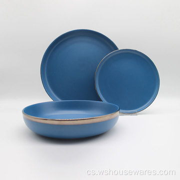 Glazované pevné barevné keramické nádobí